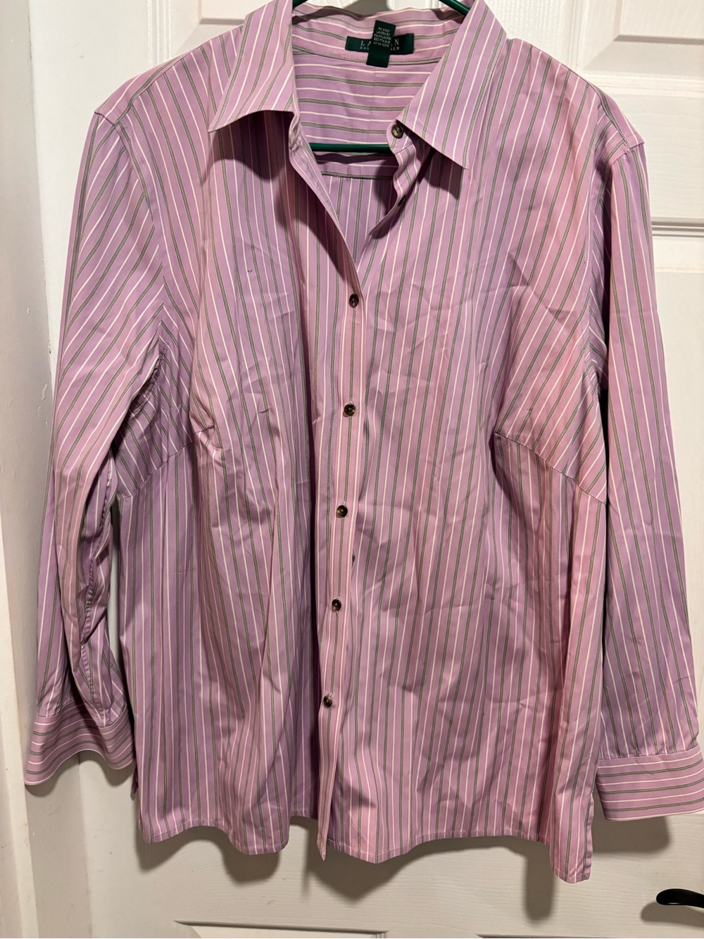 Lauren Ralph Lauren Women’s lavender Button up shirt 2x